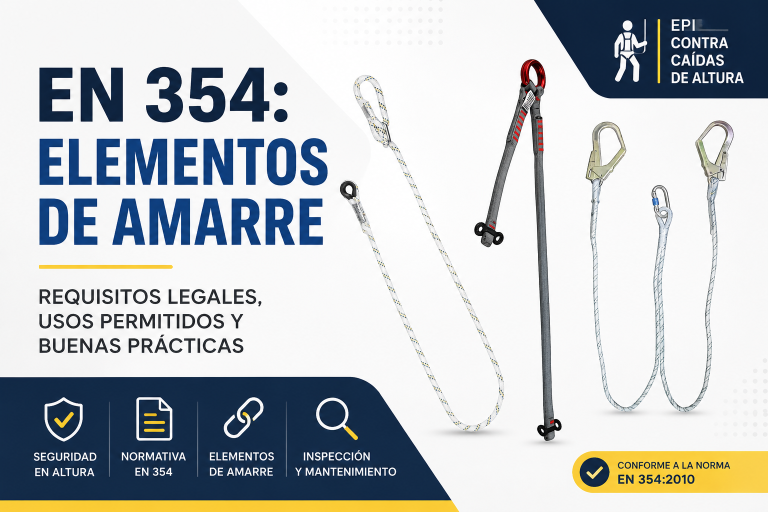 Elementos de amarre sin absorbedor