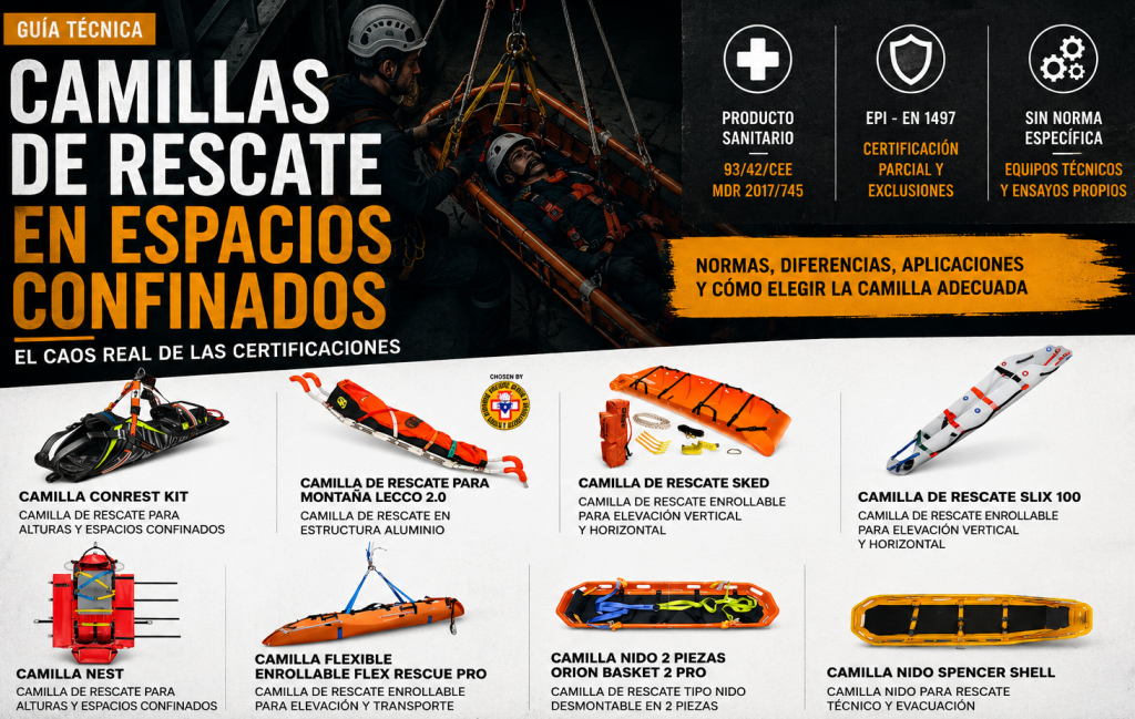 normativa camillas de rescate